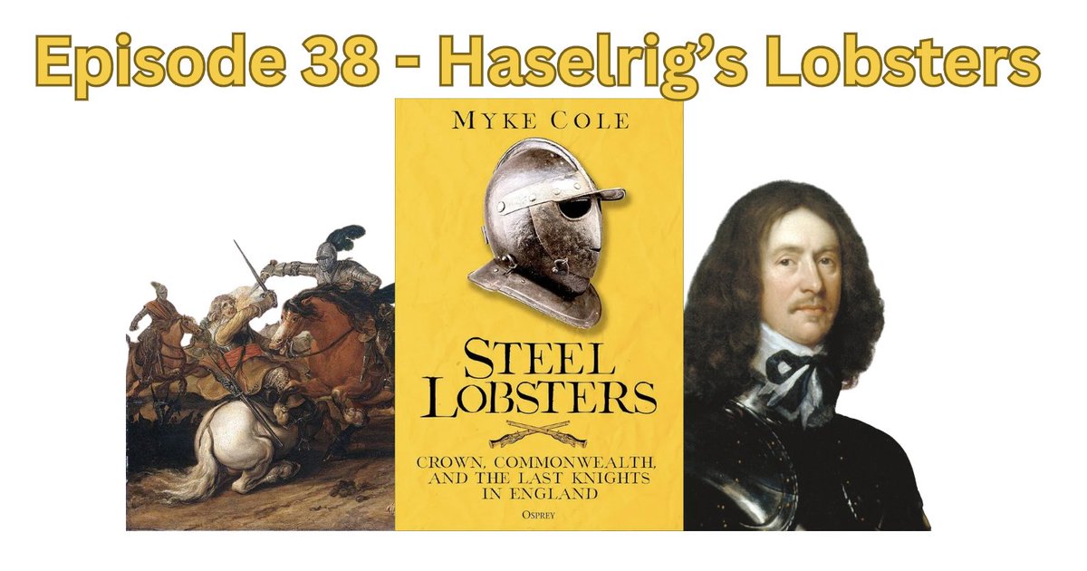 ⚔️#OTD 1643, Battle of Roundway Down.
The last battle where Arthur Haselrig's 'lobsters' fought, and which was a decisive parliamentarian defeat.
Listen to CavalierCast #Podcast for more about the lobsters and this battlefield.
👂buzzsprout.com/1194917
