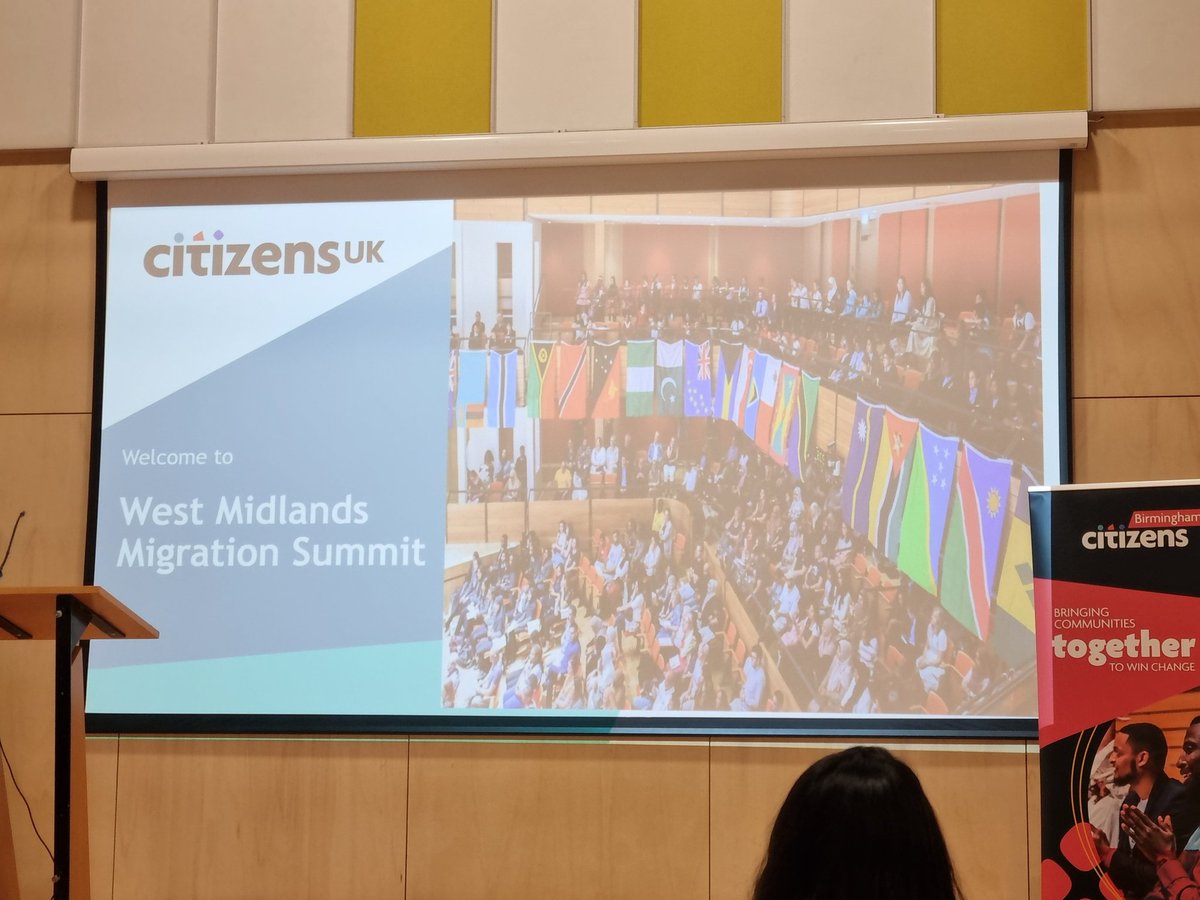 Great to be at the <a href="/Bham_Citizens/">Birmingham Citizens</a> West Midlands Migration Summit, some really interesting discussions  on how we cam work together to influence policy on citizenship.