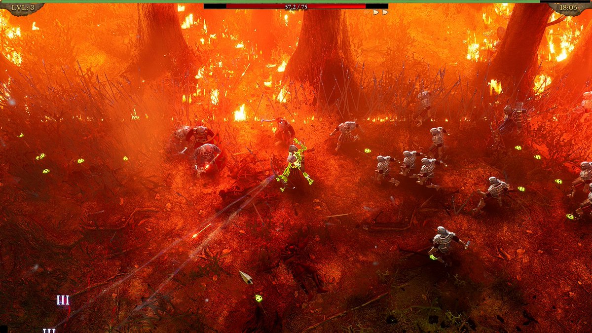 Superstructure0's tweet photo. BRUTUS MAXIMUS is out now in Early Access! Embark on a hellish road trip around the Roman Empire. From Teutoburg to  Rome, wipe out  entire Roman legions in this hack-and-slash, stab, and shoot survivors  game. Please RT ❤️#indiegame #horde_survivor #RogueLite #RomanLegions https://t.co/oGbufhAXob