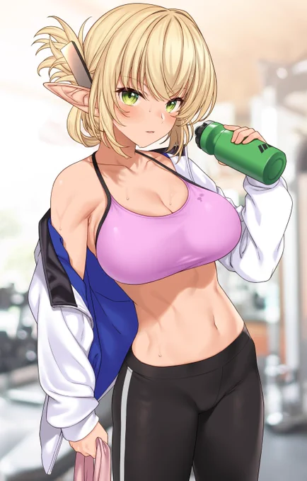 #いいおなかの日褐色とか腹筋とか 