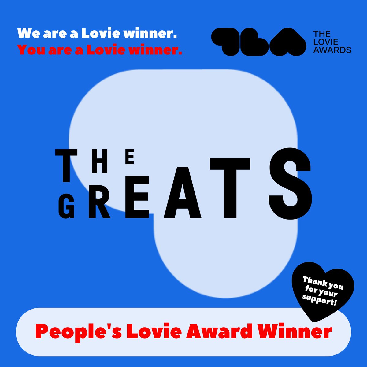 Fine Acts (@fine_acts) on Twitter photo πβ€οΈ PEOPLE'S LOVIE AWARD WINNER! πβ€οΈ
We have EXCITING NEWS! We're deeply touched to announce that <a href="/TheGreatsCo/">The Greats</a> has won the People's Lovie Award: winners.lovieawards.com
π This community-chosen award means the world to us β it shows that our mission to provide free, πβ€οΈ PEOPLE'S LOVIE AWARD WINNER! πβ€οΈ
We have EXCITING NEWS! We're deeply touched to announce that <a href="/TheGreatsCo/">The Greats</a> has won the People's Lovie Award: winners.lovieawards.com
π This community-chosen award means the world to us β it shows that our mission to provide free,