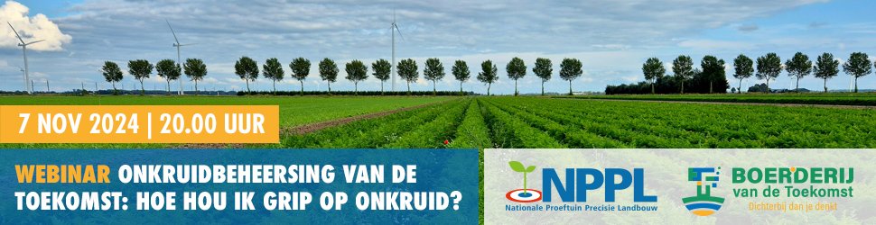 BoerderijvandeToekomst (@boerderijvandet) on Twitter photo Mis het niet vanavond de Webinar over Onkruidbeheersing 🌱van de toekomst:
Hoe hou ik grip op onkruid?  
Meld je aan via de link👇
proeftuinprecisielandbouw.nl/webinar-onkrui… Mis het niet vanavond de Webinar over Onkruidbeheersing 🌱van de toekomst:
Hoe hou ik grip op onkruid?  
Meld je aan via de link👇
proeftuinprecisielandbouw.nl/webinar-onkrui…