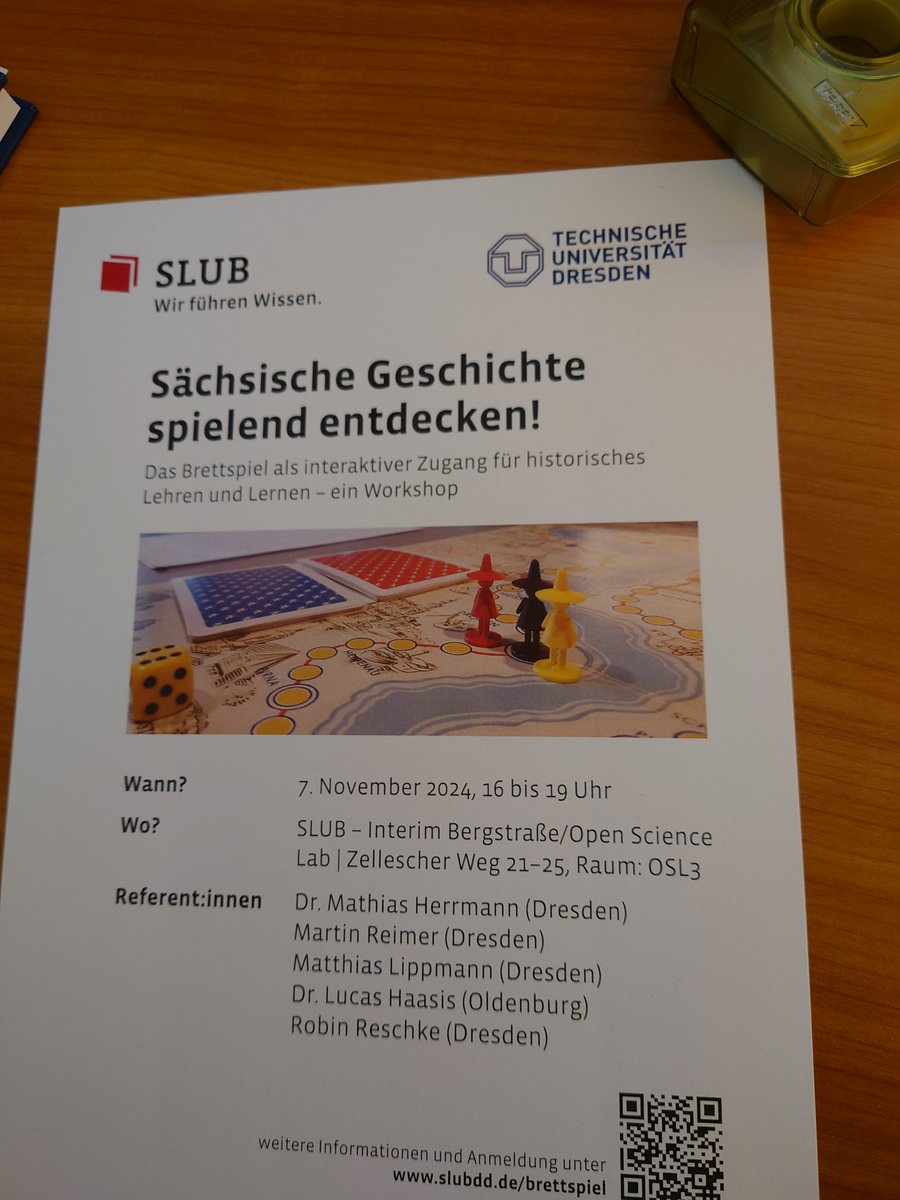 In wenigen Stunden beginnt unser Workshop zur sächsischen Landesgeschichte im analogen Spiel! Wir sind schon ein wenig aufgeregt! 😀