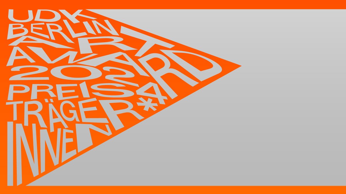 Universität der Künste Berlin (@udk_berlin_) on Twitter photo Am 19. November wird in der Kommunalen Galerie Berlin der diesjährige UdK Berlin Art Award vergeben. Die Preisträger*innen sind Bella Bram, Mania Godarzani-Bakhtiari, Lisa Hoffmann und Dahye Jeong. Mehr Infos:
udk-berlin.de/universitaet/s… Am 19. November wird in der Kommunalen Galerie Berlin der diesjährige UdK Berlin Art Award vergeben. Die Preisträger*innen sind Bella Bram, Mania Godarzani-Bakhtiari, Lisa Hoffmann und Dahye Jeong. Mehr Infos:
udk-berlin.de/universitaet/s…