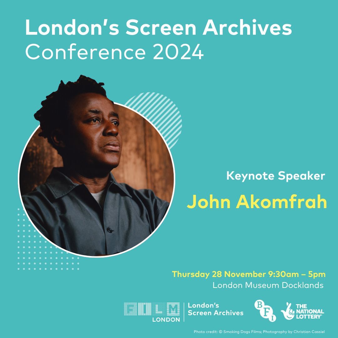 At this year's London's Screen Archives conference, renowned artist filmmaker John Akomfrah will be joining us for a keynote fireside chat with Film London Chief Executive Adrian Wootton OBE. 

Click here to book your tickets now buff.ly/48DxQCT