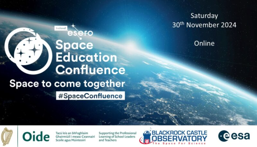 ESERO Ireland (@esero_ie) on Twitter photo 👩🚀Register for the Space Education Confluence today👩🚀
Date📅: Saturday November 30 2024
Time⏲️: 9:30 - 13:00
Location💻: Online
Register Today✍️: spaceweek.ie/events/esero-i…
#SpaceConfluence #ESERO
<a href="/blackrockcastle/">MTU Blackrock Castle Observatory</a> <a href="/Oide_Science/">Oide Science Subjects Post-primary</a> 👩🚀Register for the Space Education Confluence today👩🚀
Date📅: Saturday November 30 2024
Time⏲️: 9:30 - 13:00
Location💻: Online
Register Today✍️: spaceweek.ie/events/esero-i…
#SpaceConfluence #ESERO
<a href="/blackrockcastle/">MTU Blackrock Castle Observatory</a> <a href="/Oide_Science/">Oide Science Subjects Post-primary</a>