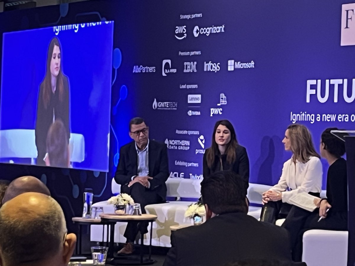 Alexandra Frean (@freanie) on Twitter photo “From a consumer banking perspective you can see AI as a differentiator in the experiences that customers have. Wouldn’t it be great if you could ask your baking app, ‘when did I last pay my insurance or for my TV licence?’” Harriet Rees, CIO <a href="/StarlingBank/">Starling Bank</a> #FTFutureofAI “From a consumer banking perspective you can see AI as a differentiator in the experiences that customers have. Wouldn’t it be great if you could ask your baking app, ‘when did I last pay my insurance or for my TV licence?’” Harriet Rees, CIO <a href="/StarlingBank/">Starling Bank</a> #FTFutureofAI