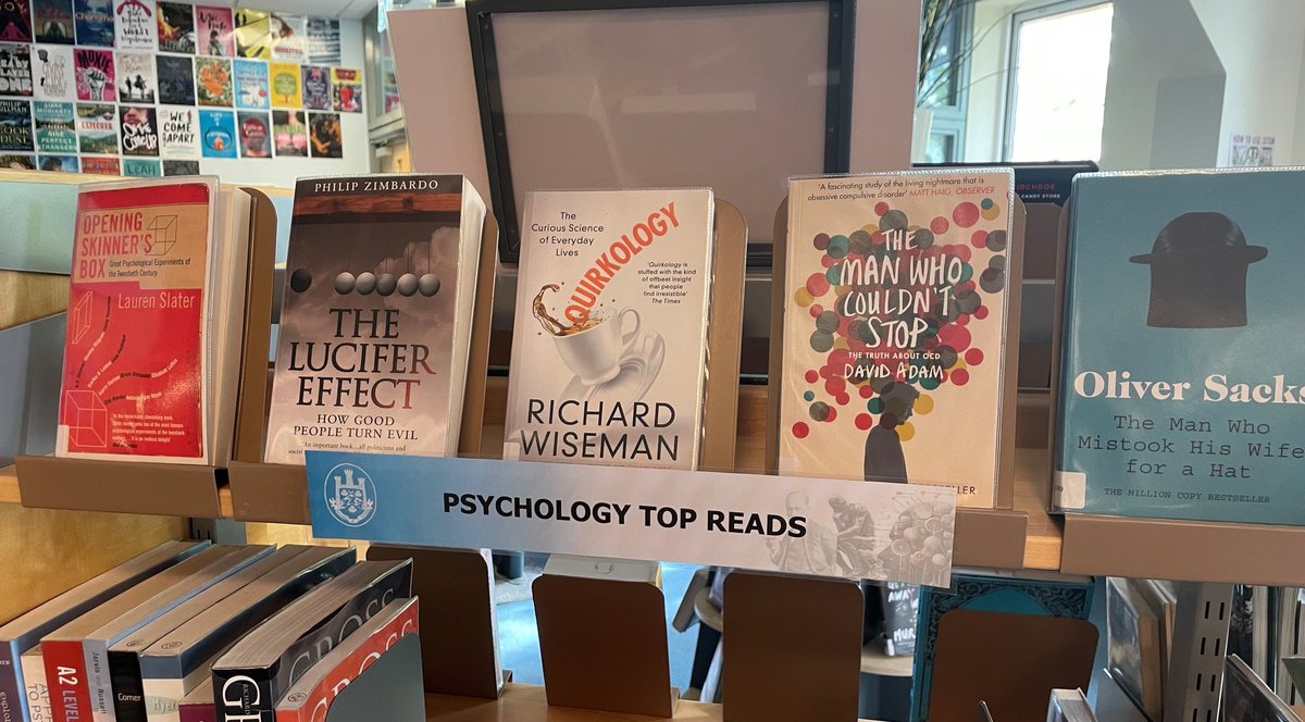 Today #topreads for Psychology students <a href="/THSsixthform/">Thomas Hardye Sixth Form</a> 

Need a starting point for your further reading try one of these fab titles.
All available in the Library.

#widerreading