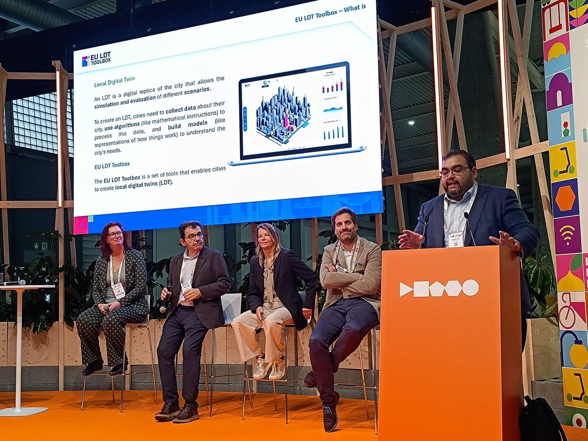 ldttoolbox's tweet image. 🔹 Energizing session at #SCEWC24, where we showcased how local digital twins are transforming #SmartCities! The EU #LDTToolbox is empowering the #CitiVERSE vision, bringing cities closer to sustainable, data-driven futures 🌍✨.

👉 Stay tuned for more!
