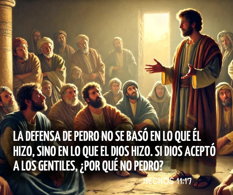 Hechos 11:17
Pues bien, si Dios les da también a ellos lo mismo que nos ha dado a nosotros que hemos creído en el Señor Jesucristo, ¿quién soy yo para oponerme a Dios?
