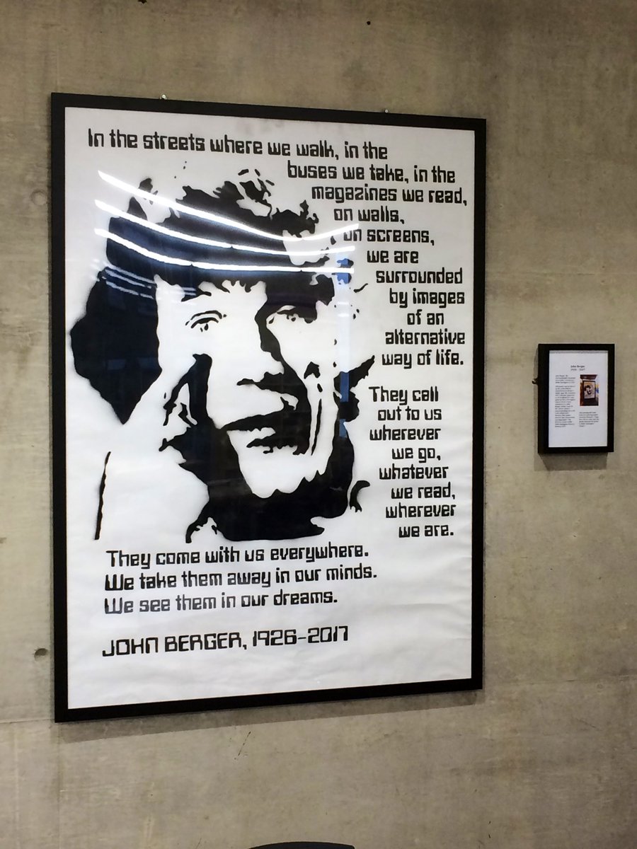 New (temporary) home for the John Berger tribute at CLR James Library nr Dalston Junction. One icon in a library named after another. If you're feeling lost and wondering what to do right now, reading either could be a great idea.