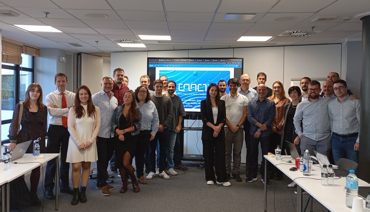 ENACT_horizon (@enact_horizon) on Twitter photo Two inspiring days in Bilbao at the <a href="/ENACT_horizon/">ENACT_horizon</a> Plenary Meeting! Our consortium made great strides in tackling technical challenges and advancing edge-cloud orchestration ๐ค๐ฉ๏ธ. Exciting times ahead as we push the boundaries of distributed systems! #EdgeComputing #CloudTech๐ก๐ Two inspiring days in Bilbao at the <a href="/ENACT_horizon/">ENACT_horizon</a> Plenary Meeting! Our consortium made great strides in tackling technical challenges and advancing edge-cloud orchestration ๐ค๐ฉ๏ธ. Exciting times ahead as we push the boundaries of distributed systems! #EdgeComputing #CloudTech๐ก๐