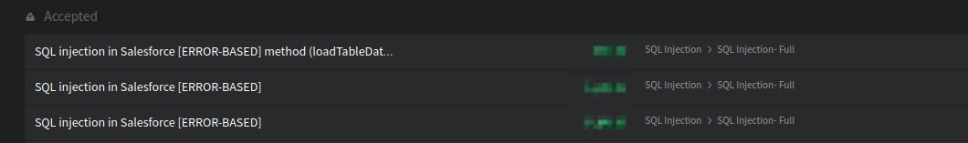 rooted0x01's tweet image. Or is it?

SOQLi is a type of injection into the APEX database that doesn’t even support comments to balance the query. However, after some time in  documentation, I managed to find 3 high-impact SOQLi, which earned $$$$$

Stay tuned for the write-up!

#bugbounty #SOQL #SQLI