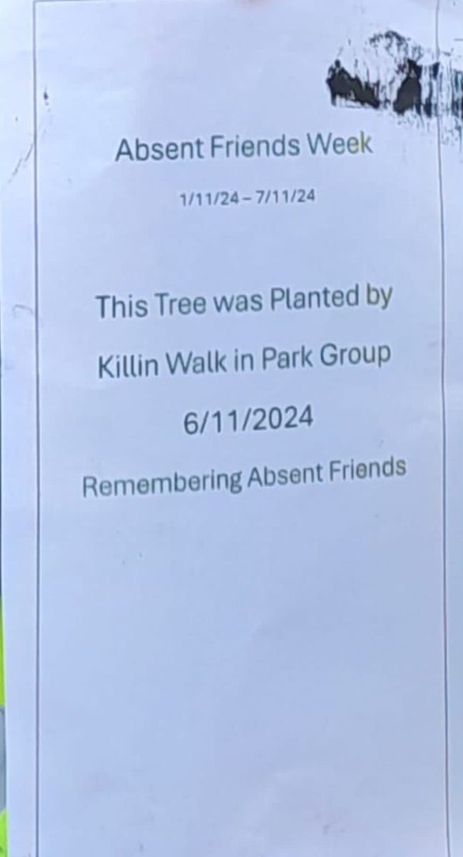 Killin Walk in the Park marked #ToAbsentFriends week (1-7 Nov) in a very special way by planting a tree in memory of three of their group members who were supported by us when they were end of life ❤️

#InMemory #Hospice #Strathcarron #bereavement