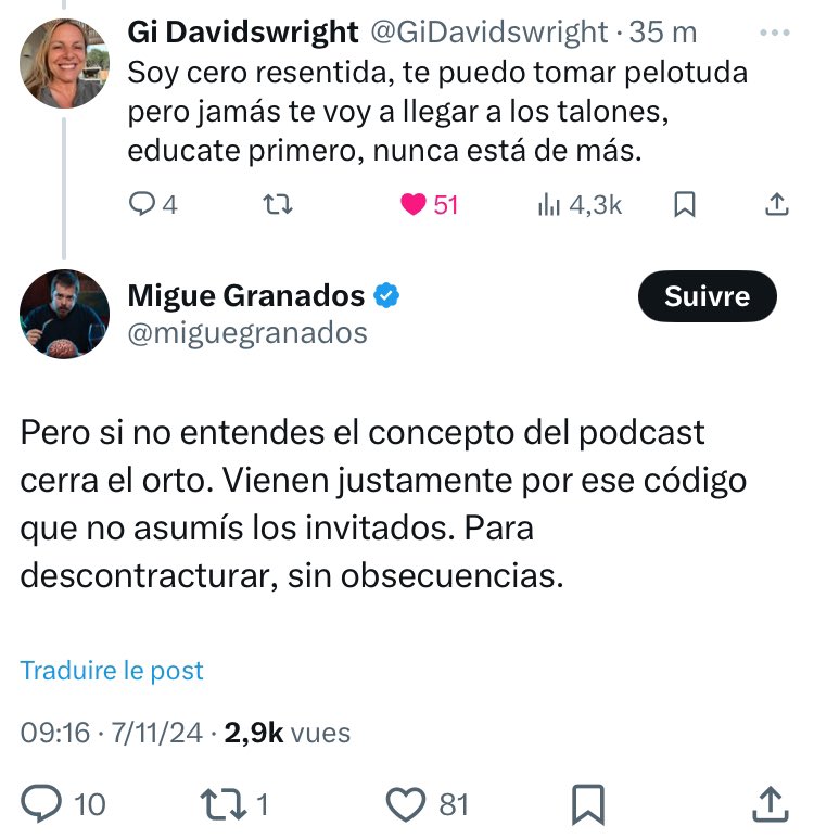Este tipo no es normal. No se le habla así a nadie. No es divertido ni canchero, es solamente un matoncito vulgar y bruto más.