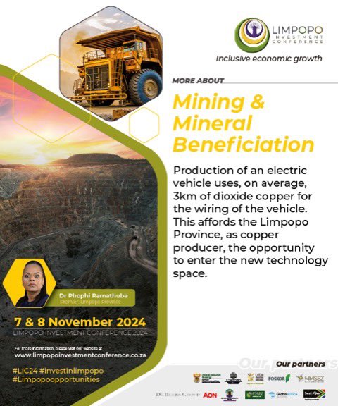 Mining and Mineral beneficiation    #LiC24 #Investinlimpopo #Limpopoopportunities