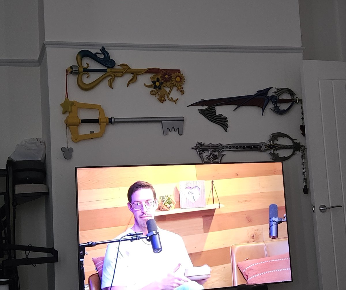 Tastefully hung our Keyblades