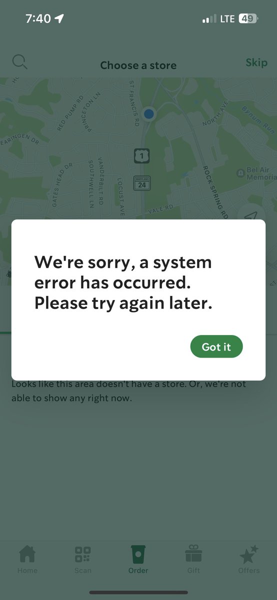 Ally013198's tweet photo. @StarbucksCare please fix your app. I have issues every morning https://t.co/jsurooaPOZ
