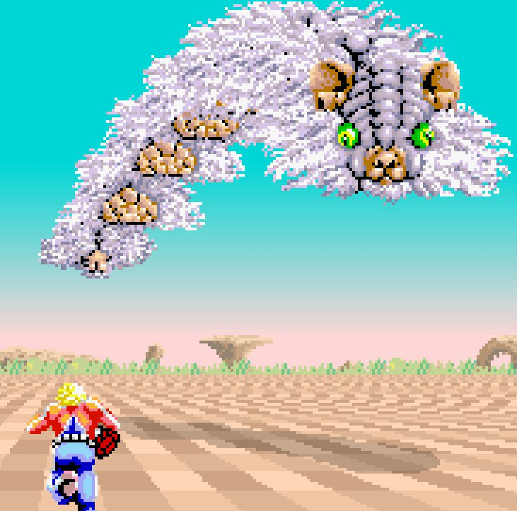 wraithcadmus's tweet photo. @Bhaal_Spawn The next year he also got a bit-part in the bonus stage for Space Harrier. https://t.co/I6T5P1Jnmz