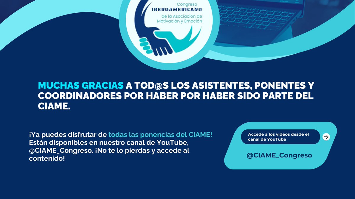 El 30 y 31 de octubre, el primer Congreso CIAME rompió esquemas con su formato virtual. Con 44 ponencias, más de 430 comentarios y participantes de 8 países, ¡fue todo un éxito! 

Si no pudiste asistir, las ponencias ya están disponibles en el canal de YouTube. ¡No te lo pierdas!