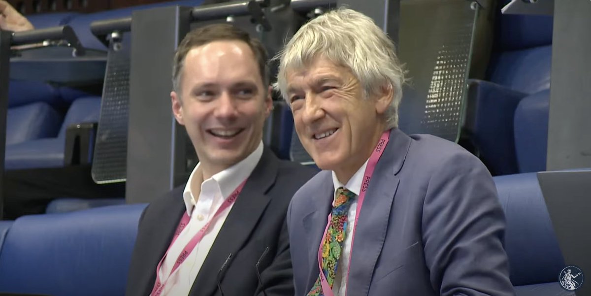 John Collingridge (@jmcollingridge) on Twitter photo Lovely touch from Andrew Bailey to mark Larry Elliott's last <a href="/bankofengland/">Bank of England</a> press conference as the <a href="/guardian/">The Guardian</a> economics editor.
"Thank you for everything you've done for British economic journalism". Lovely touch from Andrew Bailey to mark Larry Elliott's last <a href="/bankofengland/">Bank of England</a> press conference as the <a href="/guardian/">The Guardian</a> economics editor.
"Thank you for everything you've done for British economic journalism".