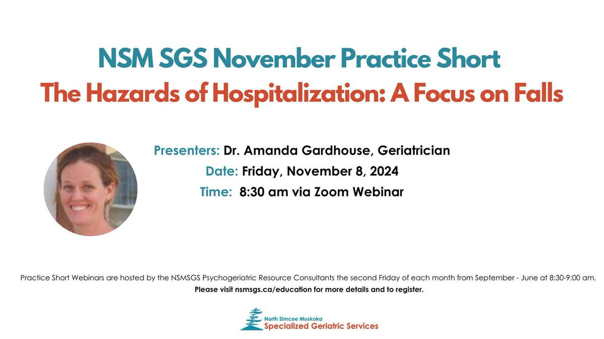 Join us tomorrow for the November Practice Short featuring Dr. Amanda Gardhouse. Register at waypointcentre-ca.zoom.us/webinar/regist…