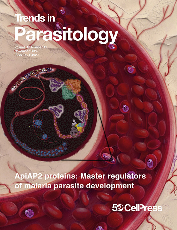Our 2024 Nov issue bit.ly/2N9R8Es reviews Plasmodium ApiAP2, artemisinin resistance genetic basis, malaria parasite reporter lines, CRISPR-based schistosome genomics, sex differences in parasitic diseases, interspecific multiple infections &amp;more #ICAP2024 #Trematodes2024