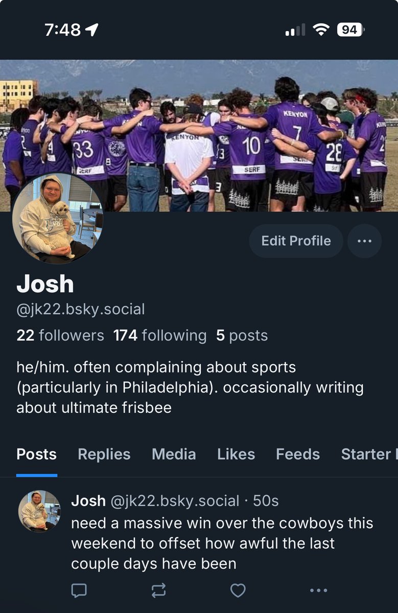 josh_katz22's tweet photo. probably going to start actually moving over to the other site so follow me there if you’d still like to see my bad tweets https://t.co/IueZq0bxAY