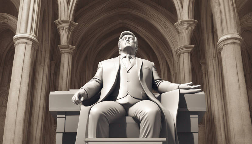 ParodyPortal's tweet photo. One day there will be a Trump memorial statue and what will it look like? Will there be a whole building dedicated to Trump? will the statue be stone or gold.  #Trump2024 #Trump #TrumpVance2024 #TrumpIsUnfitForOffice #TrumpWon #TrumpVance2024ToSaveAmerica https://t.co/5bwIFEP4TH