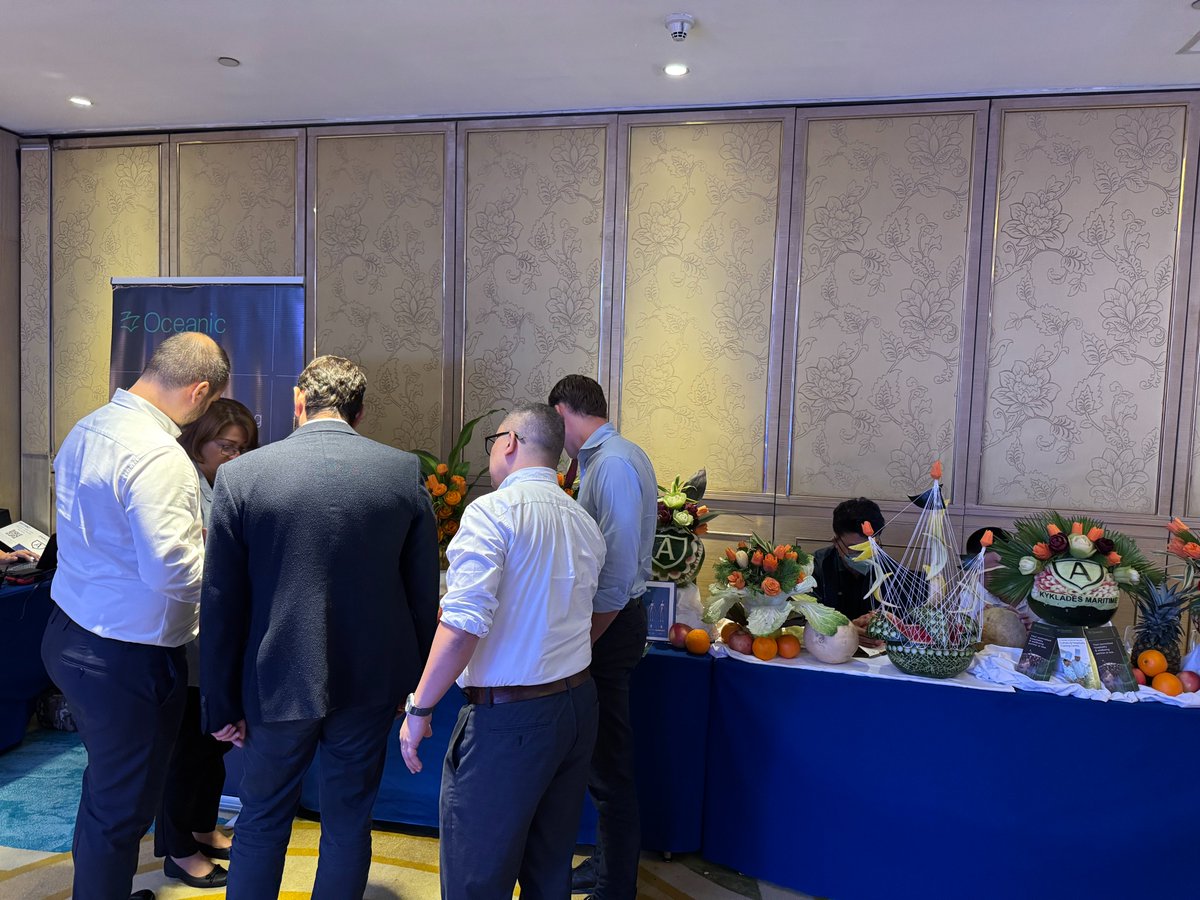 Oceanic_MS's tweet photo. Our Oceanic Hospitality Training Centre Team attending the Kyklades Maritime Officers &amp; Crew Conference in Manila, Thursday 7 November.
It is always a great pleasure attending our Clients' Crew Conferences and discussing with them about our services and support we can provide. https://t.co/1jQl0bbO1l