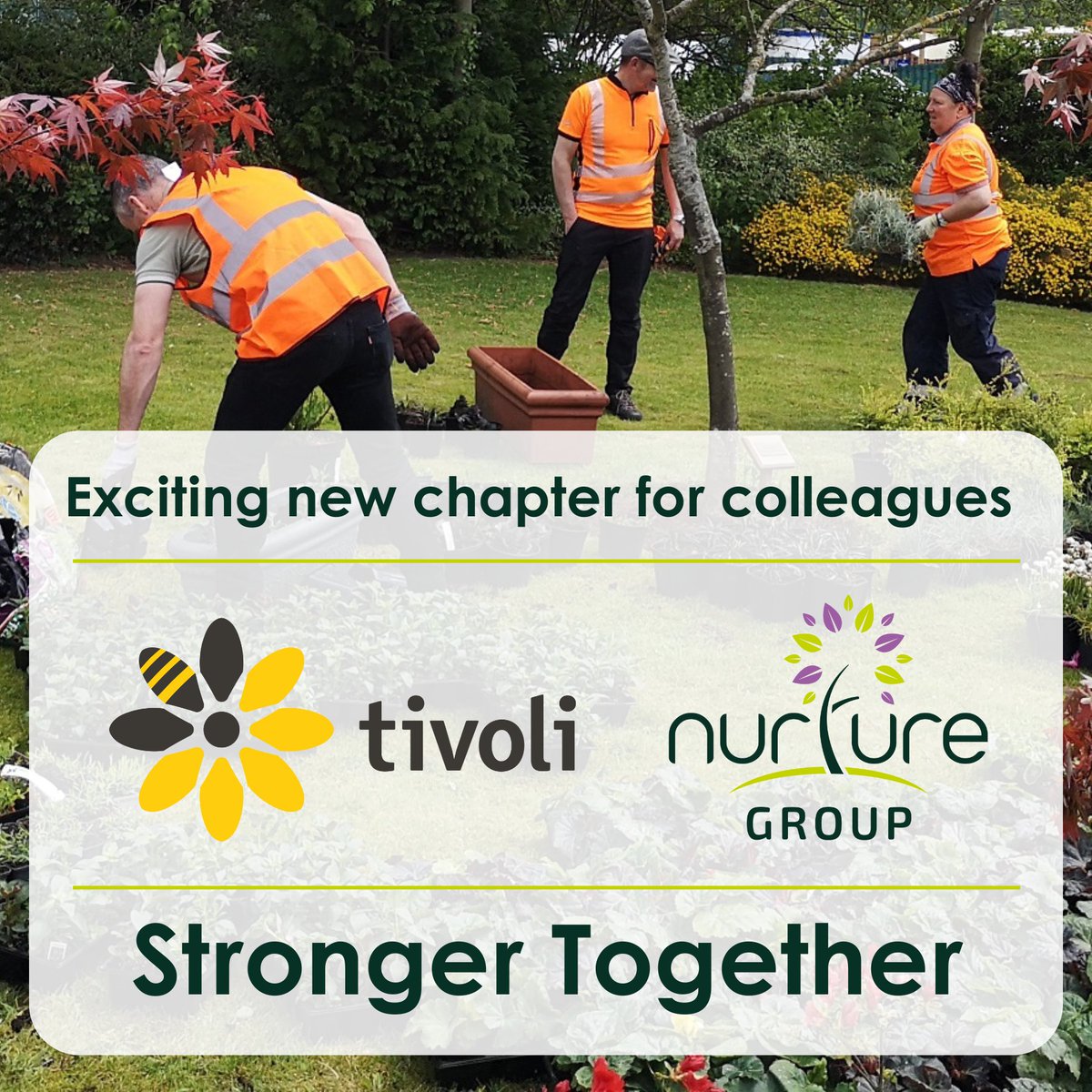 Tivoli Group Ltd (@tivoligroupltd) on Twitter photo A new chapter for Tivoli colleagues🌱
As part of <a href="/nurturegroup_uk/">The Nurture Landscapes Group</a> our team gains:💷Real #LivingWage commitment (starting April 2025)🎓Development via the Nurture Academy 🚀Career growth & social mobility 🤝Support & benefits focused on well-being.
Proud to be #StrongerTogether💚 A new chapter for Tivoli colleagues🌱
As part of <a href="/nurturegroup_uk/">The Nurture Landscapes Group</a> our team gains:💷Real #LivingWage commitment (starting April 2025)🎓Development via the Nurture Academy 🚀Career growth & social mobility 🤝Support & benefits focused on well-being.
Proud to be #StrongerTogether💚