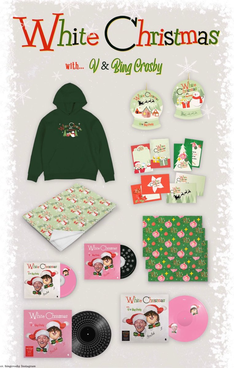 BTS テテ&ビング・クロスビー「White Christmas」の公式グッズが発売