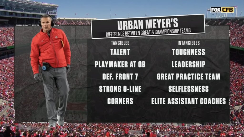 Urban Meyer’s Difference Between Great &amp; Championship Teams