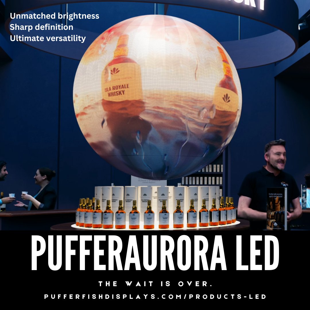 HeyPufferfish's tweet image. Our new LED range has arrived!

Meet one of our new arrivals, PufferAurora: bit.ly/PufferAurora

#NewProduct #LEDDisplay #SphericalDisplay