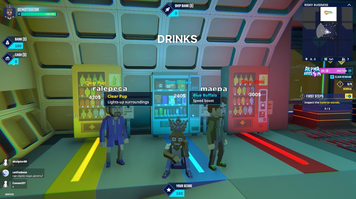 Taking care of Risky Business 💼 in <a href="/TheSandboxGame/">The Sandbox</a>. Found some snacks at the Vending Machines. Time to level up my entrepreneurial skills! 📈 register-landings.sandbox.game/alphaseason4-s… #TheSandbox #AlphaSeason4 #AS4SocialChallenge