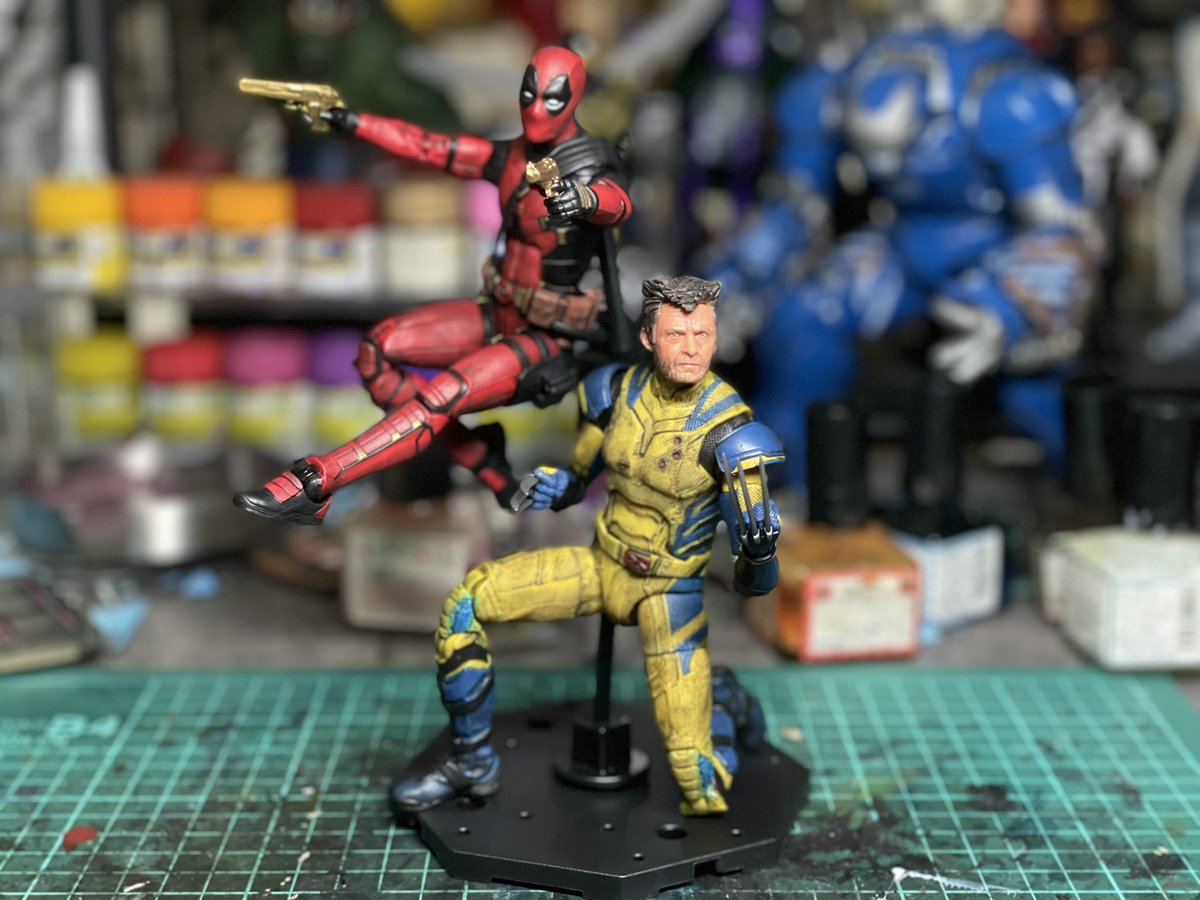 B_B111213's tweet photo. マーベルレジェンド : デッドプール&amp;ウルヴァリン

この2人を並べられるだけで満足なんだけどブレイド、ガンビッド、ローラ…etc。いつかまとめて出してもらえると嬉しいです。 https://t.co/RUbGezWe6E