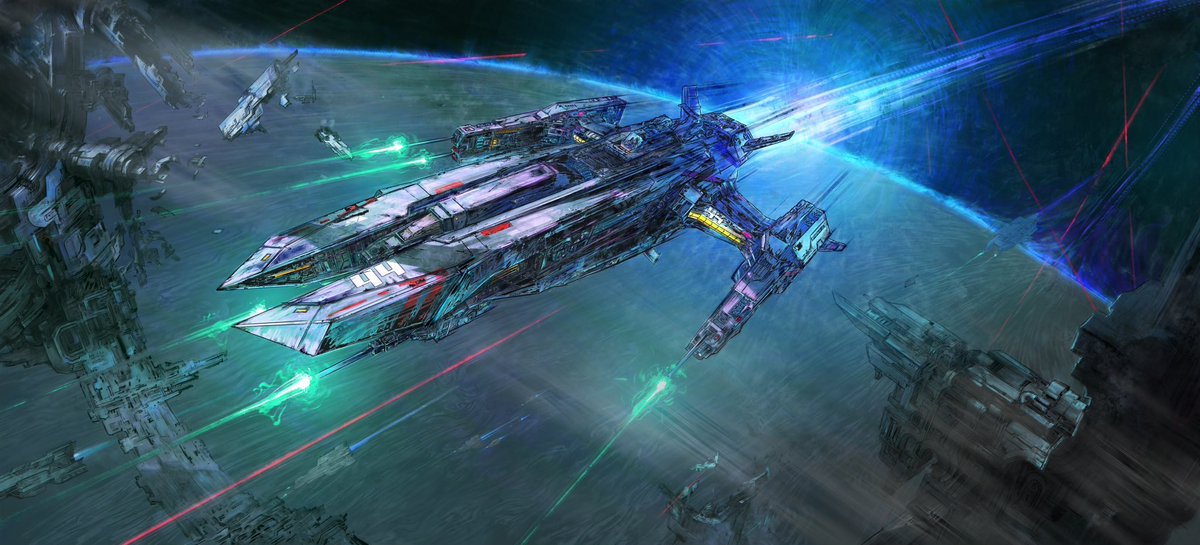 rolandemmerich's tweet photo. @SpaceNationOL, first Tier 3 spaceship taking flight in the game soon. What do you think of my design? https://t.co/6UYRwywQI3