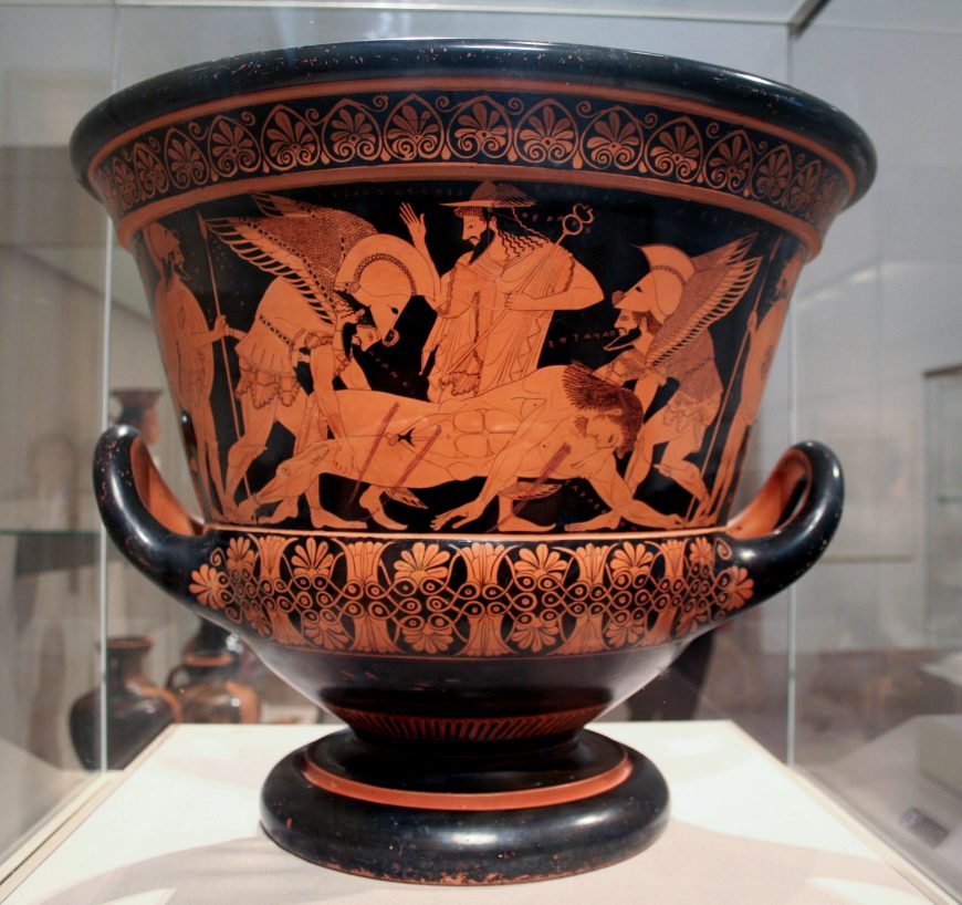 phillipstroebel's tweet photo. Get ready for our first-ever AISL Podcast episode about a Greek object! 🍷⚔️

See here: https://t.co/aI3pNI92vK

We're exploring the Sarpedon Krater (right image), a stunning ancient vase that takes us back to the world of Greek myths and symposia. 1/3 https://t.co/2FBrX5JGmN
