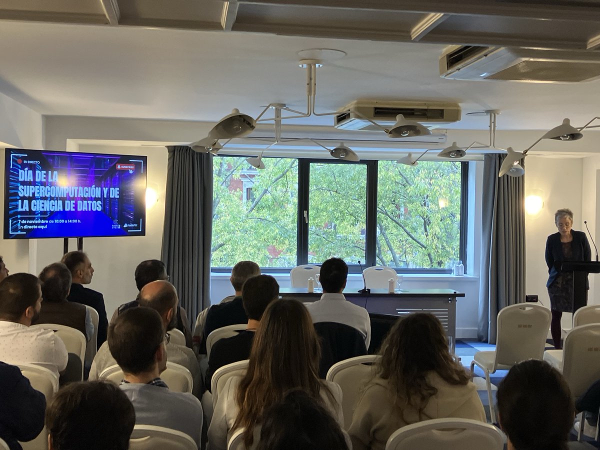 NASERTIC's tweet photo. Terminamos la jornada con María Ángeles Segura y Javier Cañego de #DECIDATA hablando de IA aplicada a negocio
🙌¡Muchas gracias a todas las personas que habéis asistido tanto presencialmente como a través del #streaming a esta jornada!
Y gracias también a @EuroCC_SpainRES 👏 https://t.co/LMkGk1xgcy