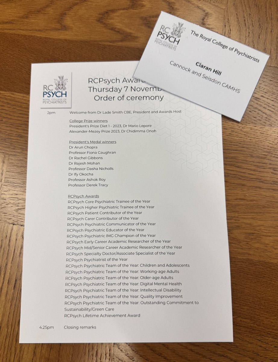 Team Cannock and Seisdon have arrived for the #RCPsychAwards.

Fingers are firmly crossed!

<a href="/mpftnhs/">Midlands Partnership University NHS FT</a>