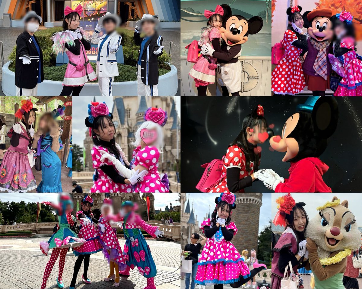 Mannie0918's tweet photo. 駆け抜けた2024 Disney Halloween🎃
8年くらいこの界隈いるけど過去イチでいろいろ着た年でした！

今までのお友達も、新しいお友達も一緒に遊んでくれてありがとう💞
今年もいろんな出逢いがあって楽しかったなあ🥰ᩚ

ありがとうございました🫶

 #Dハロ仮装2024 https://t.co/LiiHXpGlzU