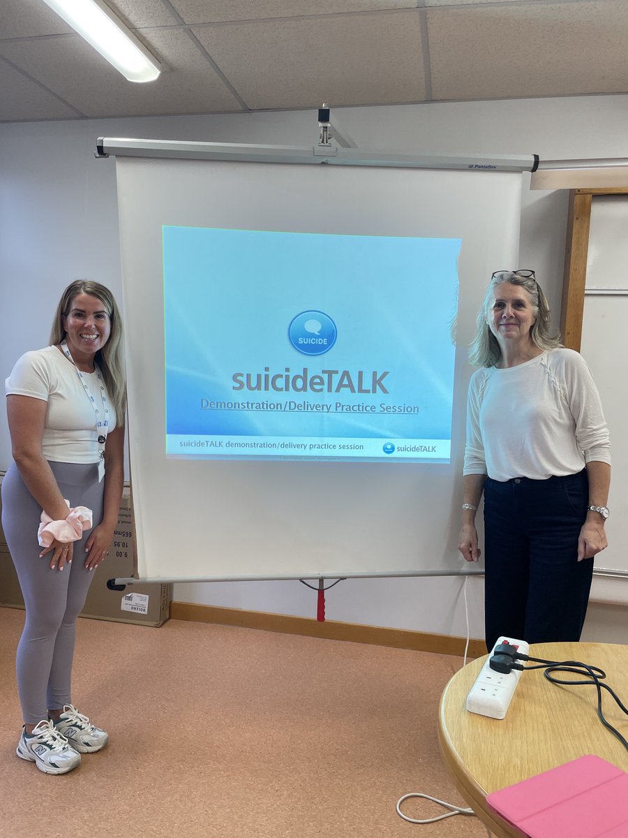 Mrs J and East Renfrewshire’s Claire Blair at suicideTalk T4T today ❤️