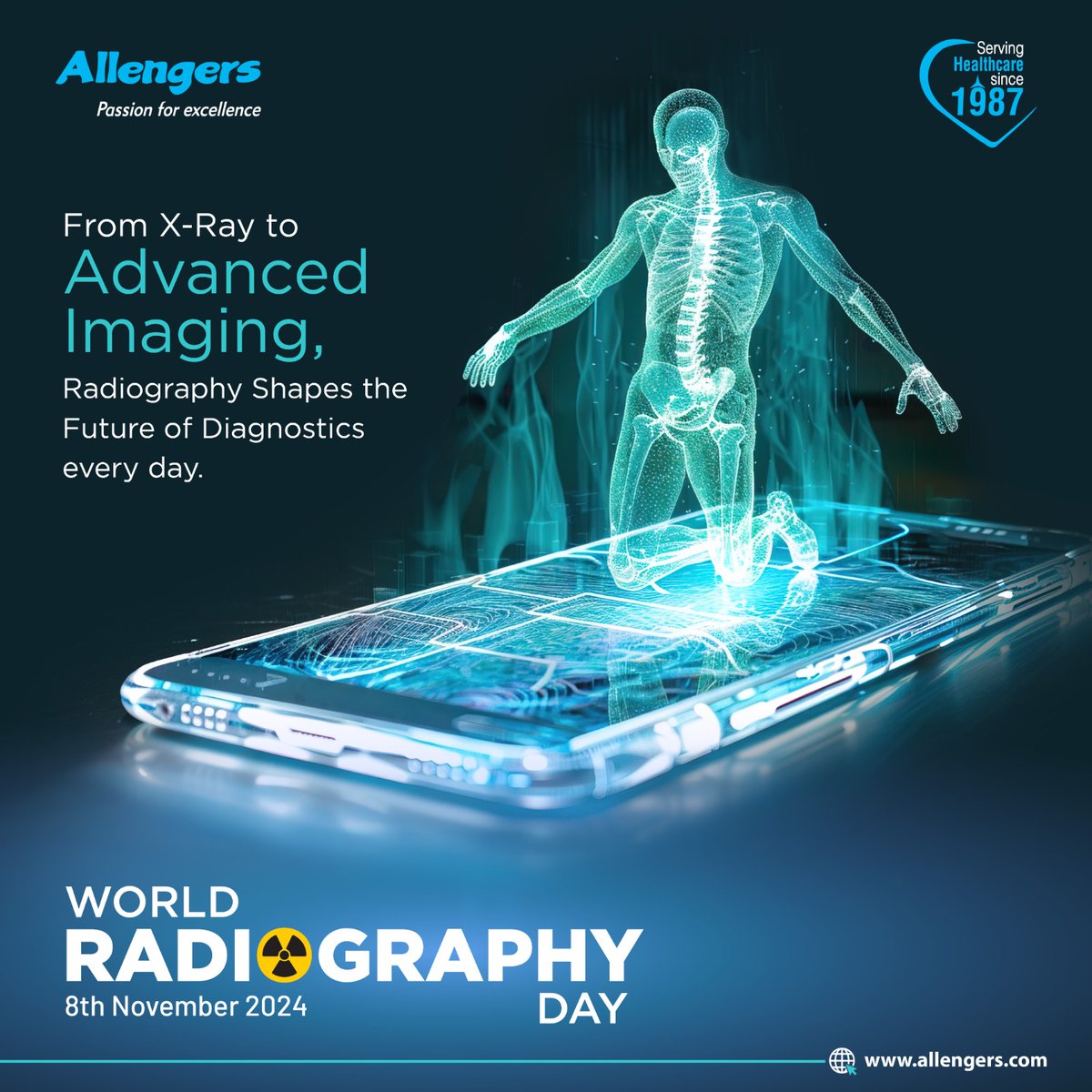 AllengersGroup's tweet image. On 𝐖𝐨𝐫𝐥𝐝 𝐑𝐚𝐝𝐢𝐨𝐠𝐫𝐚𝐩𝐡𝐲 𝐃𝐚𝐲, we honor the dedication of radiographers and the power of imaging technology in transforming patient outcomes.
#WorldRadiographyDay #ImagingTechnology #MedicalImaging #PrecisionDiagnostics #CelebratingRadiography #Allengers