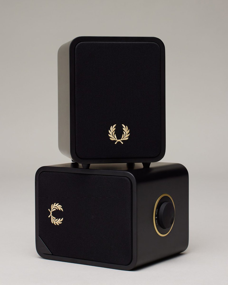 Fred Perry x Ruark​
​
We've joined forces with a legend of British audio design, creating an exclusive iteration of Ruark's iconic MR1 speaker.