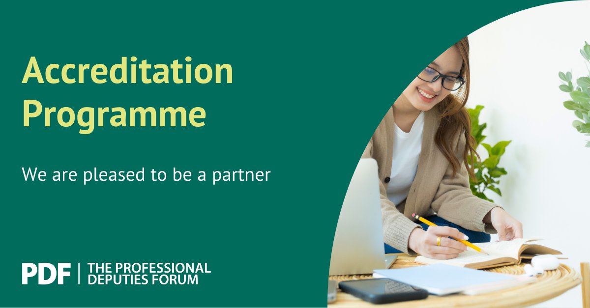 Wrigleys Solicitors (@wrigleys_law) on Twitter photo Today the <a href="/ForumDeputies/">Professional Deputies Forum</a> has launched a voluntary, multi-tiered accreditation programme for its members.
We're proud to share that our partner Lynne Bradey contributed to the Personal Injury and Trusts section.
đź”—lnkd.in/e_mhXKi
#PDFAccreditation #ProfessionalDeputies Today the <a href="/ForumDeputies/">Professional Deputies Forum</a> has launched a voluntary, multi-tiered accreditation programme for its members.
We're proud to share that our partner Lynne Bradey contributed to the Personal Injury and Trusts section.
đź”—lnkd.in/e_mhXKi
#PDFAccreditation #ProfessionalDeputies