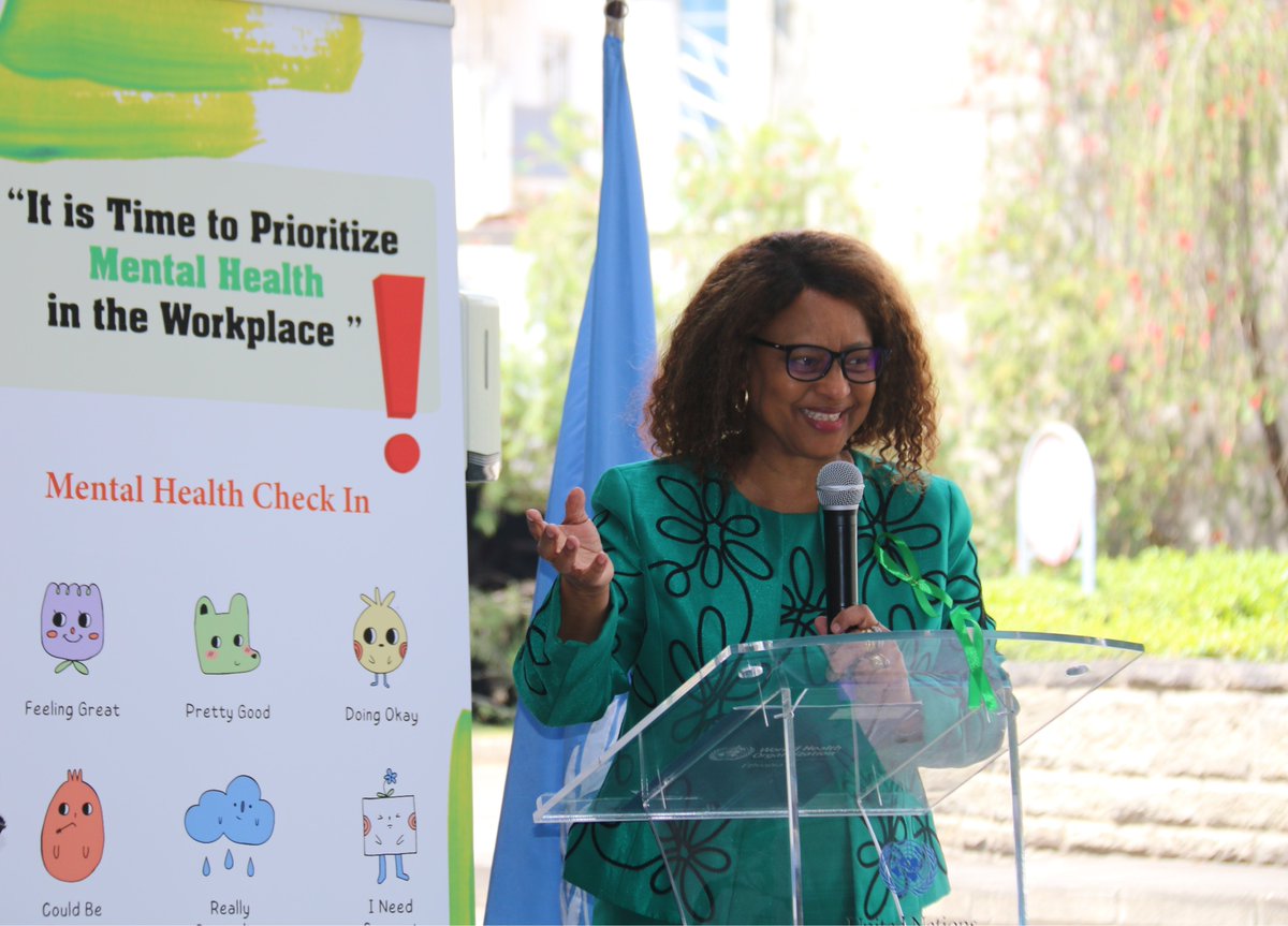 WHO Ethiopia (@whoethiopia) on Twitter photo "'Let us prioritize #mentalhealth in workplace.'
<a href="/WHO/">World Health Organization (WHO)</a> is committed to fostering supportive environment through evidence-based initiatives.
Self-care is essential, not a luxury-use tools, seek help & find balance. A healthy workforce drives our mission forward." Dr Dlamini, WHO🇪🇹 "'Let us prioritize #mentalhealth in workplace.'
<a href="/WHO/">World Health Organization (WHO)</a> is committed to fostering supportive environment through evidence-based initiatives.
Self-care is essential, not a luxury-use tools, seek help & find balance. A healthy workforce drives our mission forward." Dr Dlamini, WHO🇪🇹