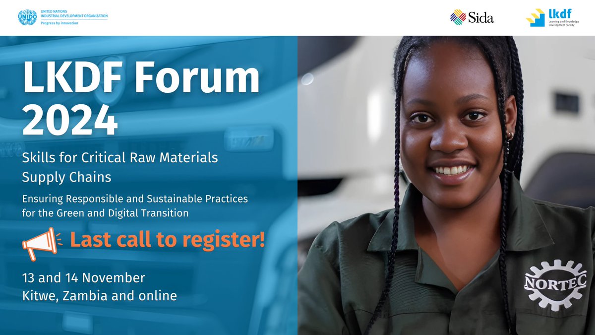 The highly anticipated LKDF Forum 2024 - “Skills for Critical Raw Material Supply Chains” is taking place tomorrow!

Last chance to register and be part of the change! 🗣

Virtual registration: events.teams.microsoft.com/event/f420ddaf…