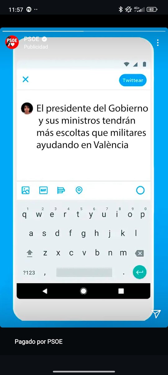Manu_m87's tweet photo. Hola @PSOE , creeis que es necesario gastar dinero en publicidad cuando hay gente que lo ha perdido todo? No sería mas conveniente ayudar y ceder ese dinero? No os voy a decir lo que sois, porqué no mereceis que nadie se rebaje a vuestro nivel https://t.co/h71sGqw825