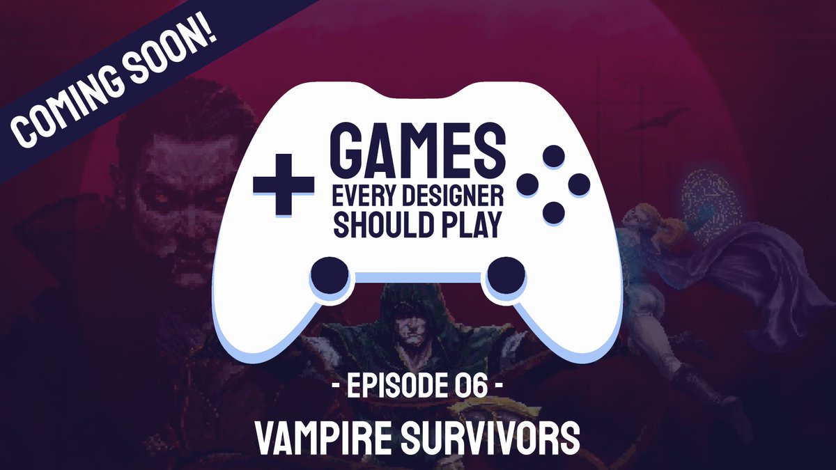 Why should every designer play Vampire Survivors? Leave your answer in the comments, and we may feature it in the next Games Every Designer Should Play episode.

#GameDesign #GameDev #Podcast #VanpireSurvivors