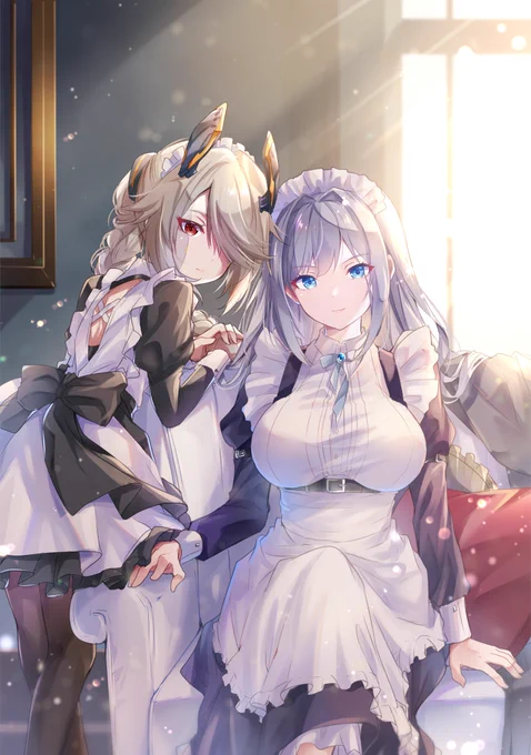 メイドさん…な、ナギリ&amp;エセル。#ゼノブレイド3#XenobladeChronicles3 